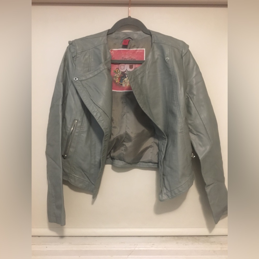 Grey Bomber Style Jacket - Picture 5 of 9